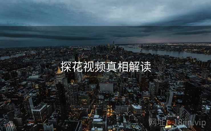 探花视频真相解读  第1张