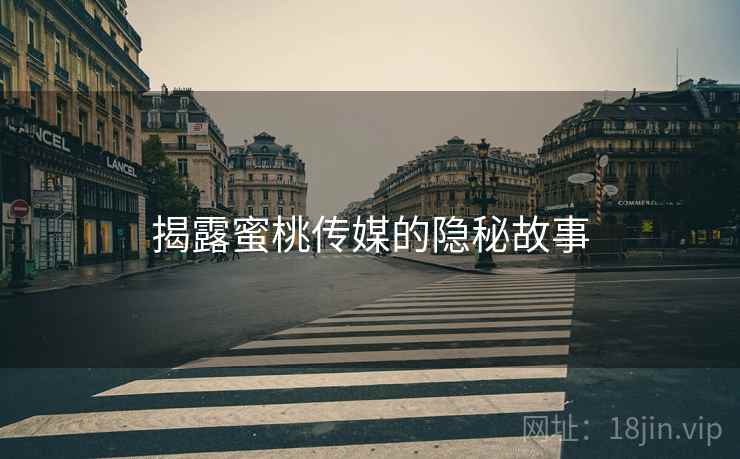 揭露蜜桃传媒的隐秘故事  第2张