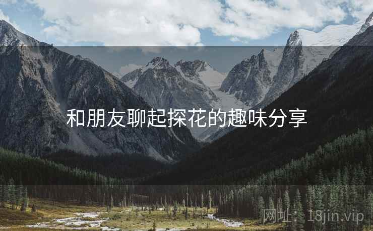 和朋友聊起探花的趣味分享  第1张