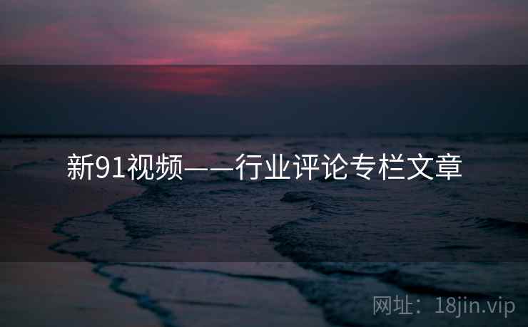 新91视频——行业评论专栏文章  第2张