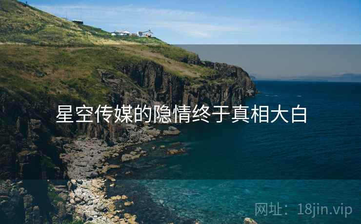 星空传媒的隐情终于真相大白  第3张