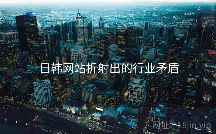 日韩网站折射出的行业矛盾  第1张 日韩网站折射出的行业矛盾  第1张