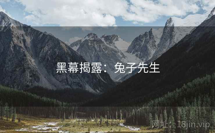 黑幕揭露:兔子先生  第1张 黑幕揭露:兔子先生  第1张